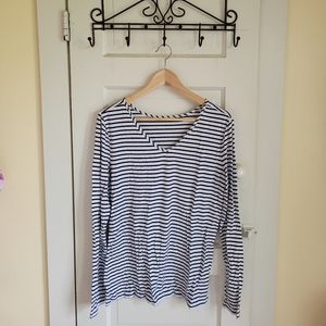Reversible Striped B&W Long Sleeve T-Shirt